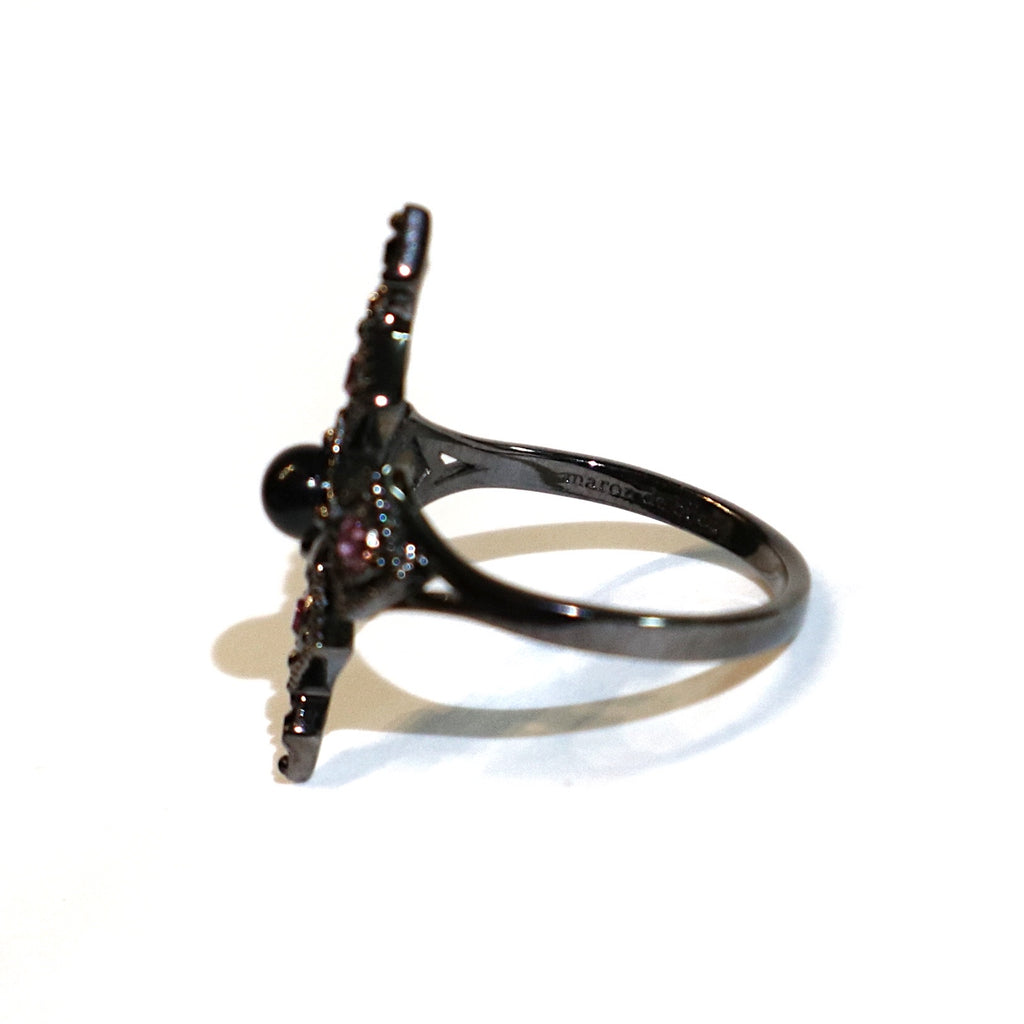 Armor Cross Ring / Black