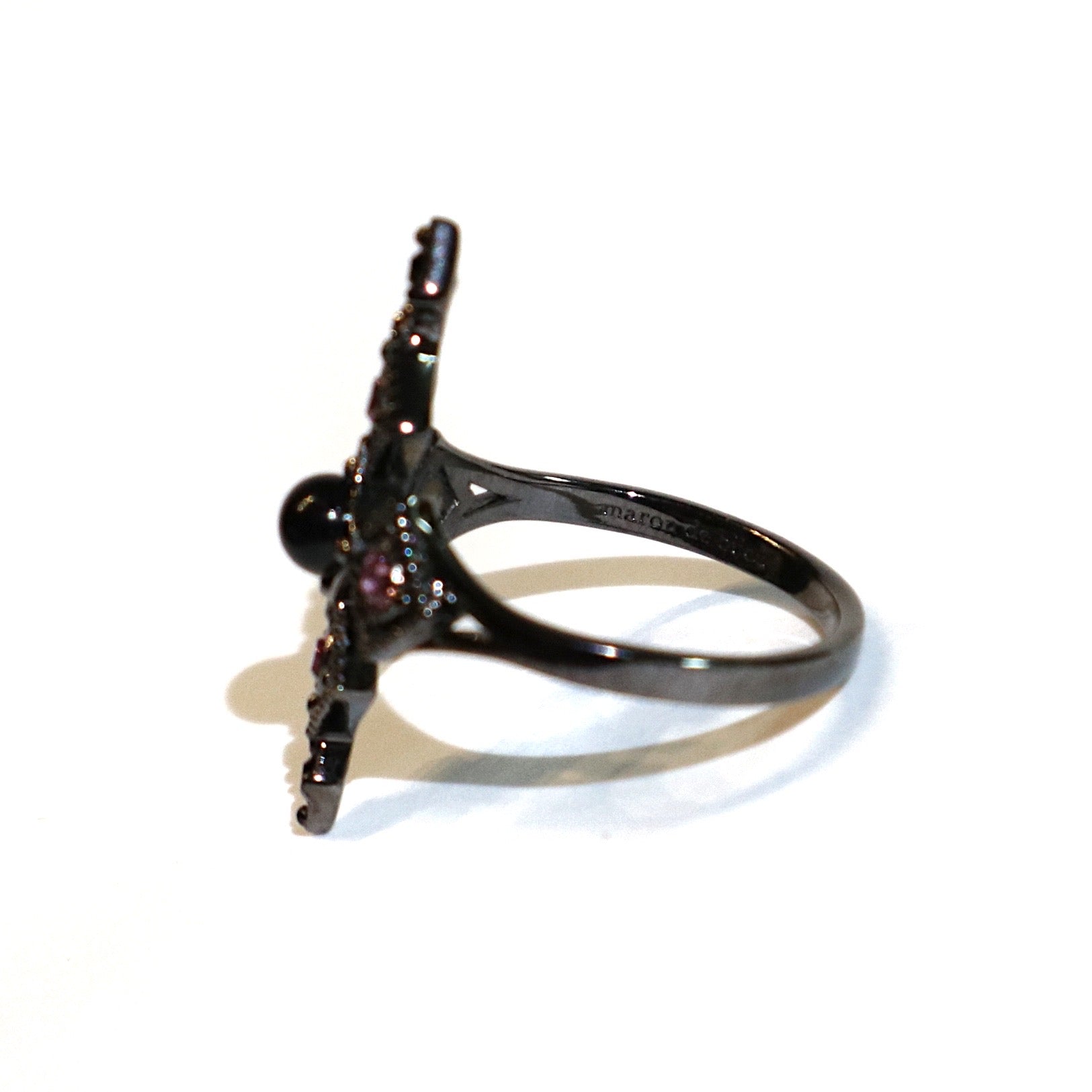 Armor Cross Ring / Black