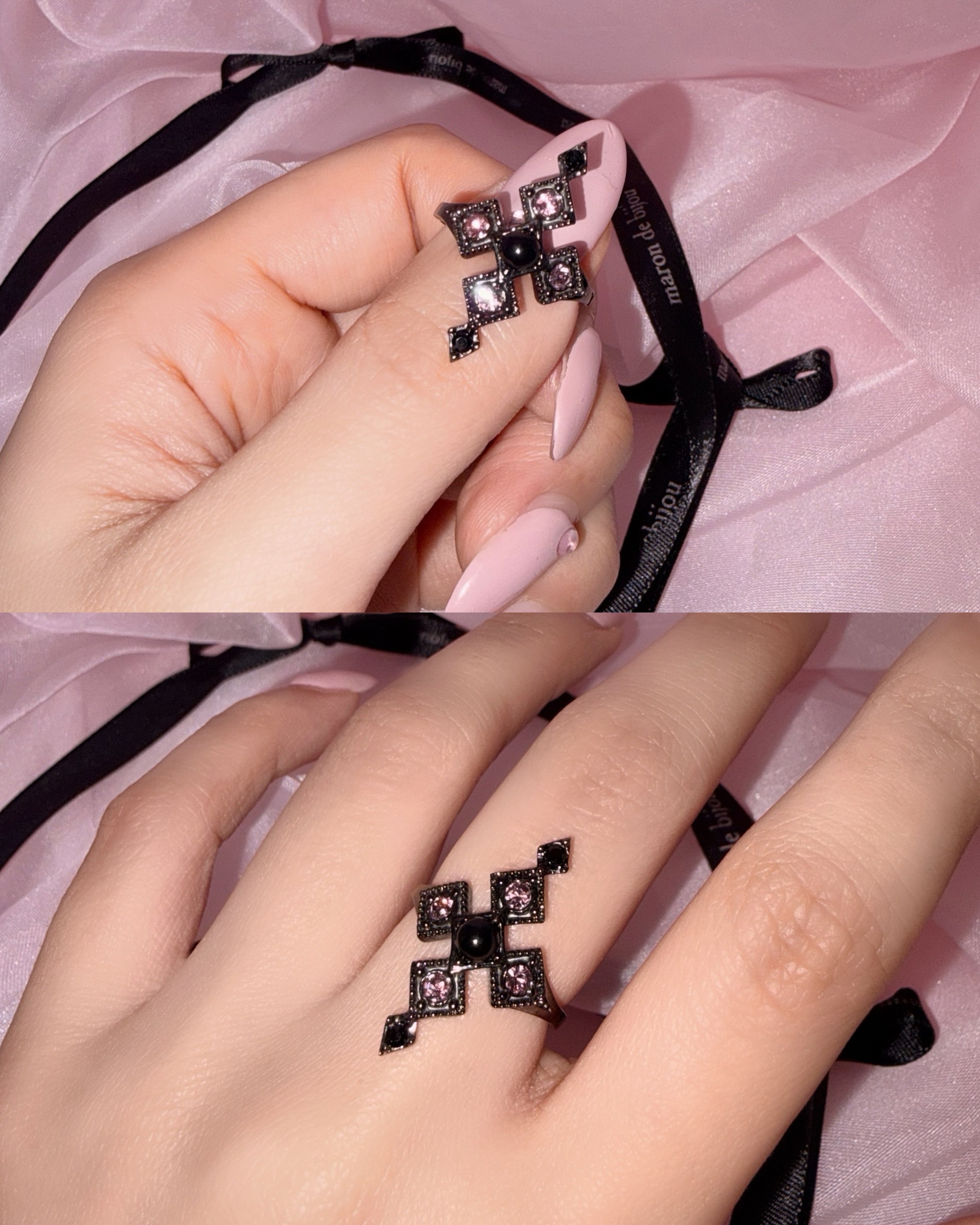 Armor Cross Ring / Black