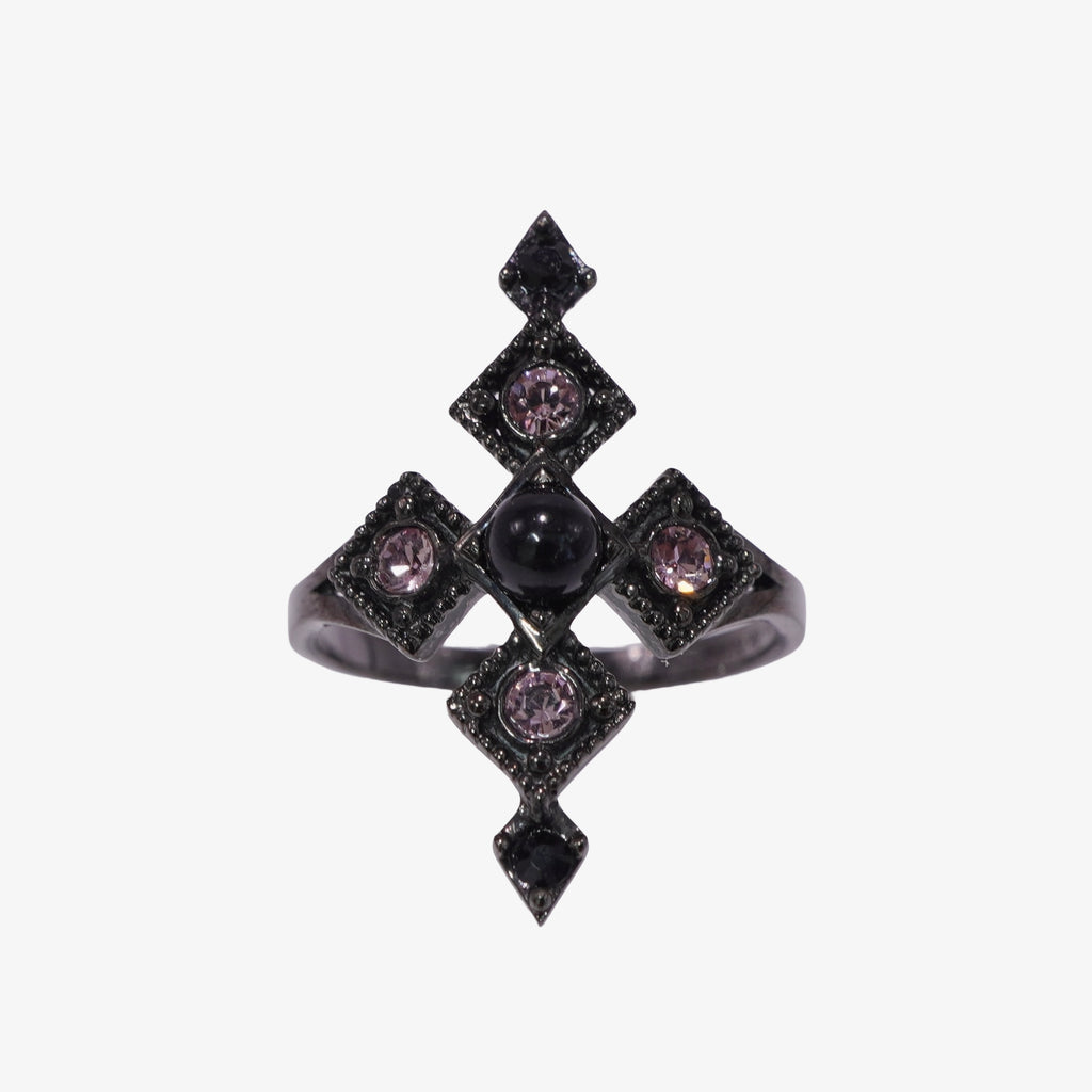 Armor Cross Ring / Black