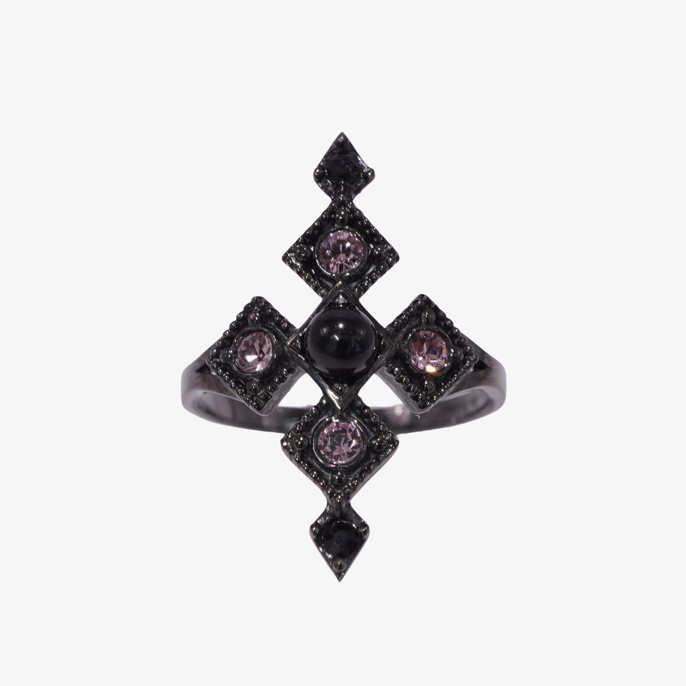 Armor Cross Ring / Black