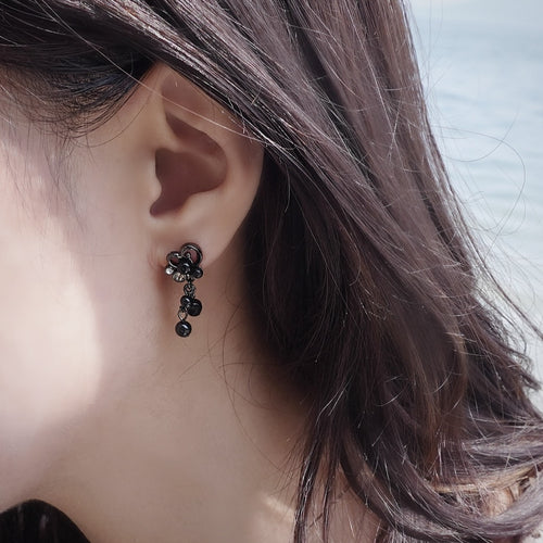 Bubble Mermaid Princess Earrings  / Black Pearl〈Limited Edition〉