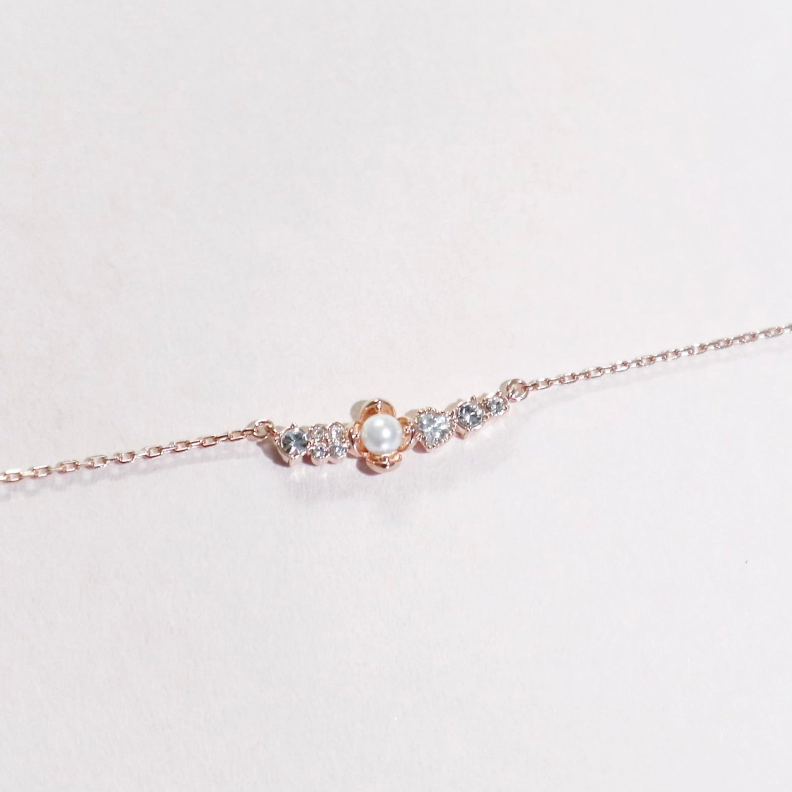Bouquet Choker Necklace / Rose Gold