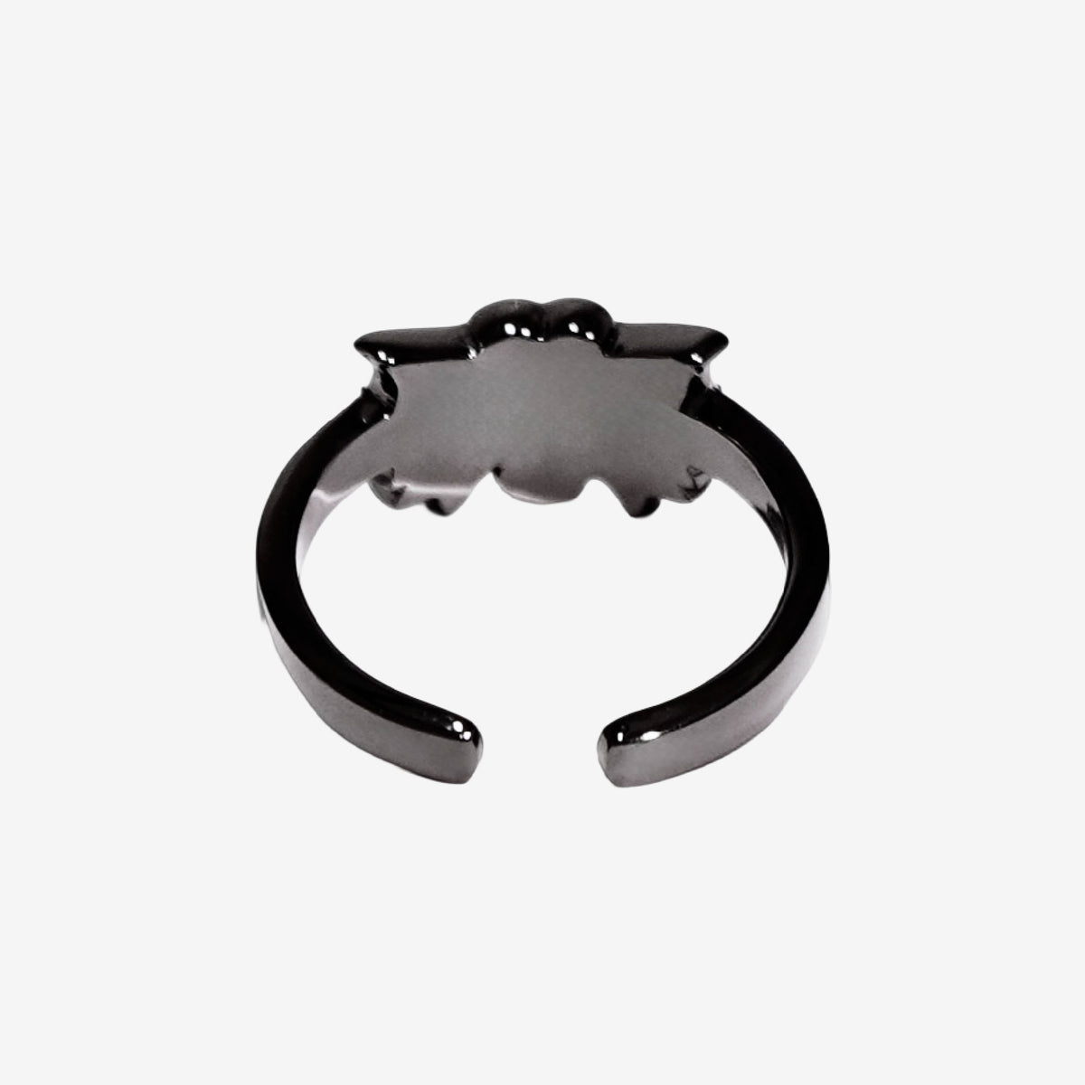 Fallen Angel Ribbon Ring / Black × White
