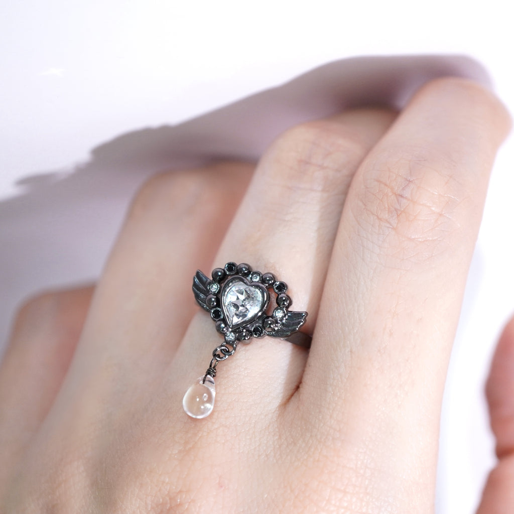 Angel Heart Tear Ring / Fallen Angel Color 《Limited Edition》