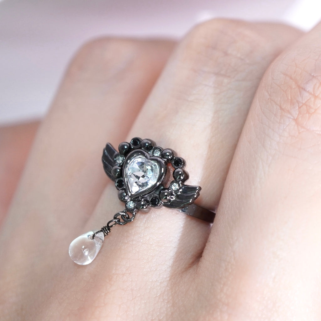 Angel Heart Tear Ring / Fallen Angel Color 《Limited Edition》
