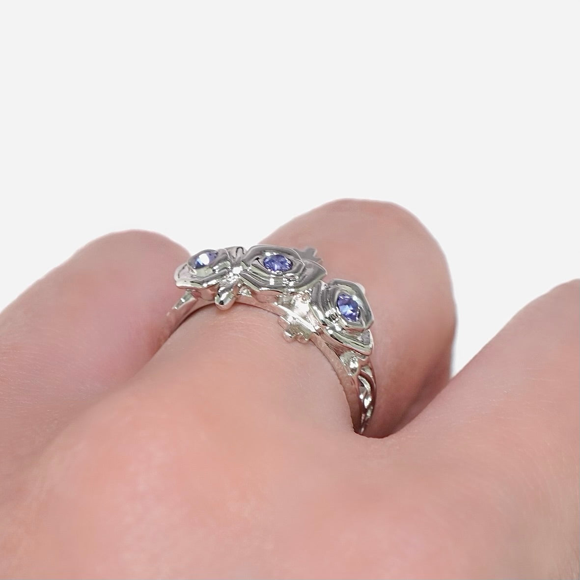 Gothic Rose Ring / Silver