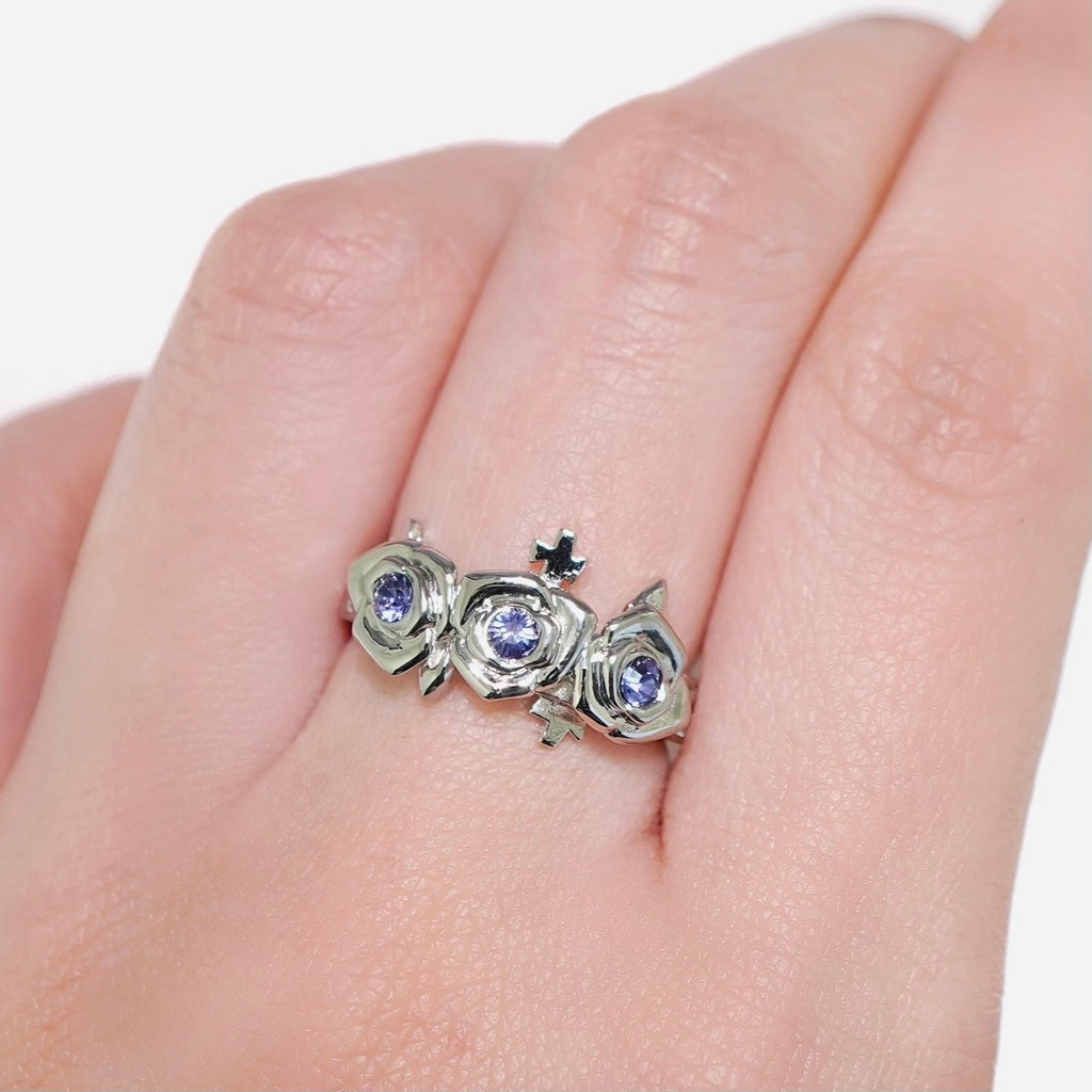 Gothic Rose Ring / Silver