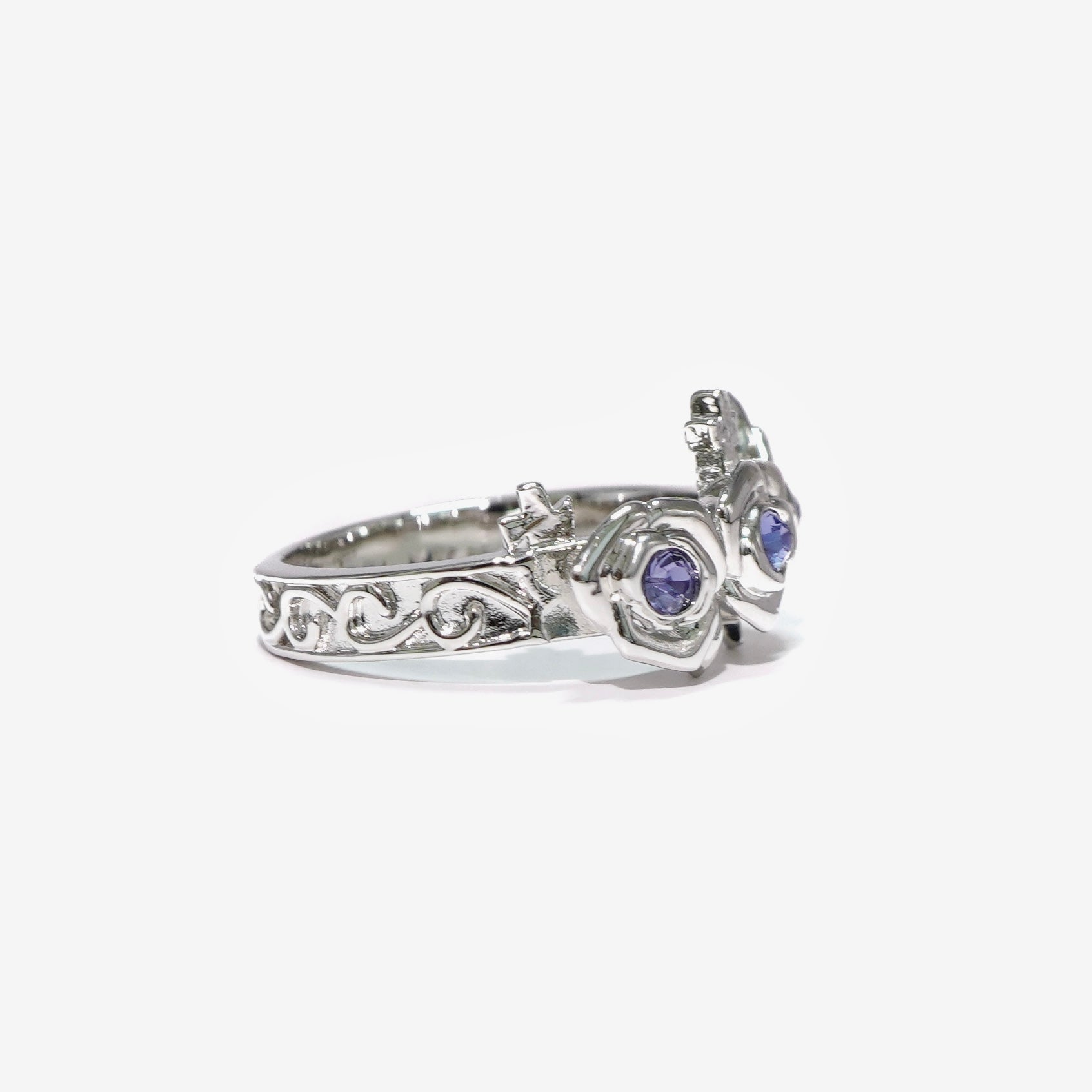 Gothic Rose Ring / Silver