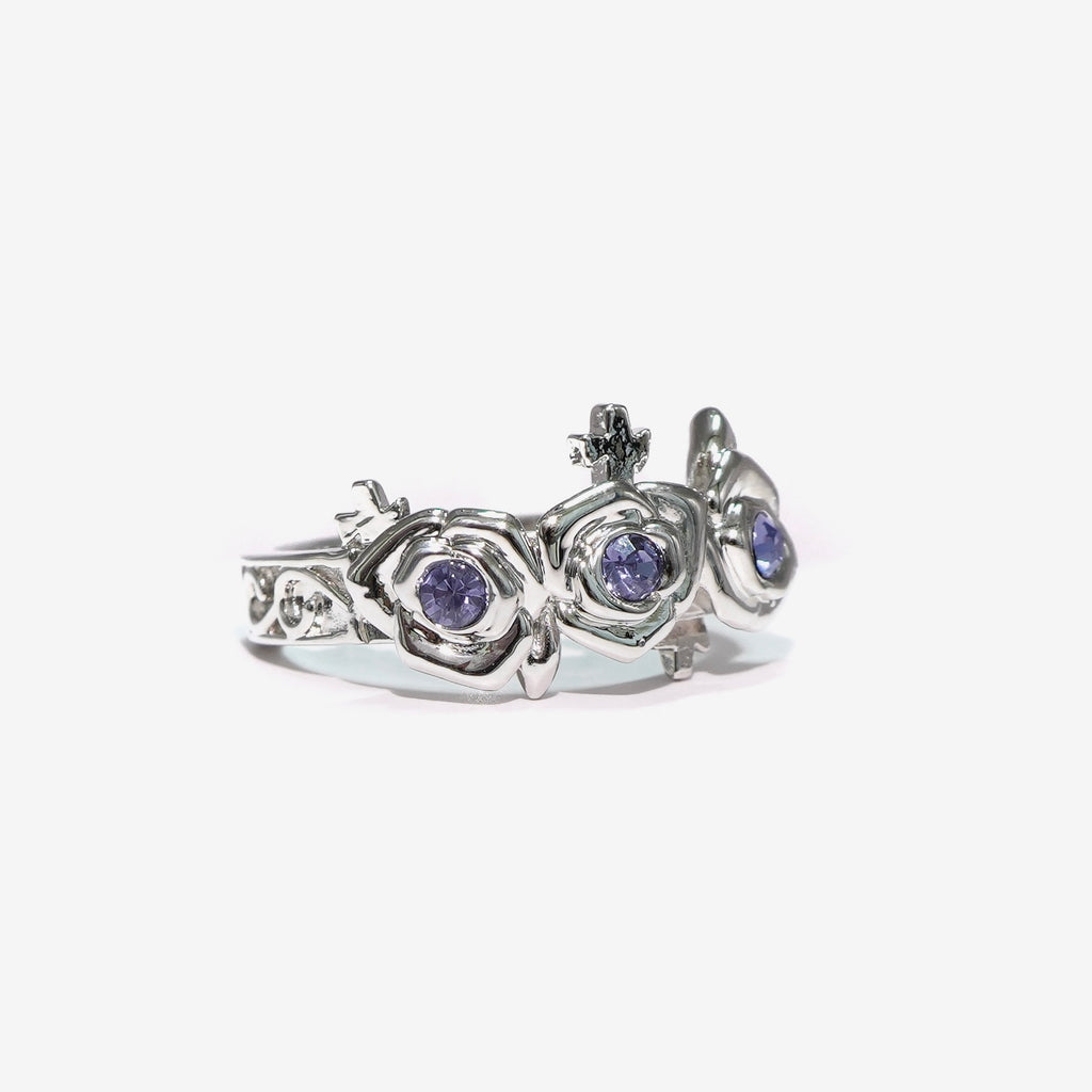 Gothic Rose Ring / Silver
