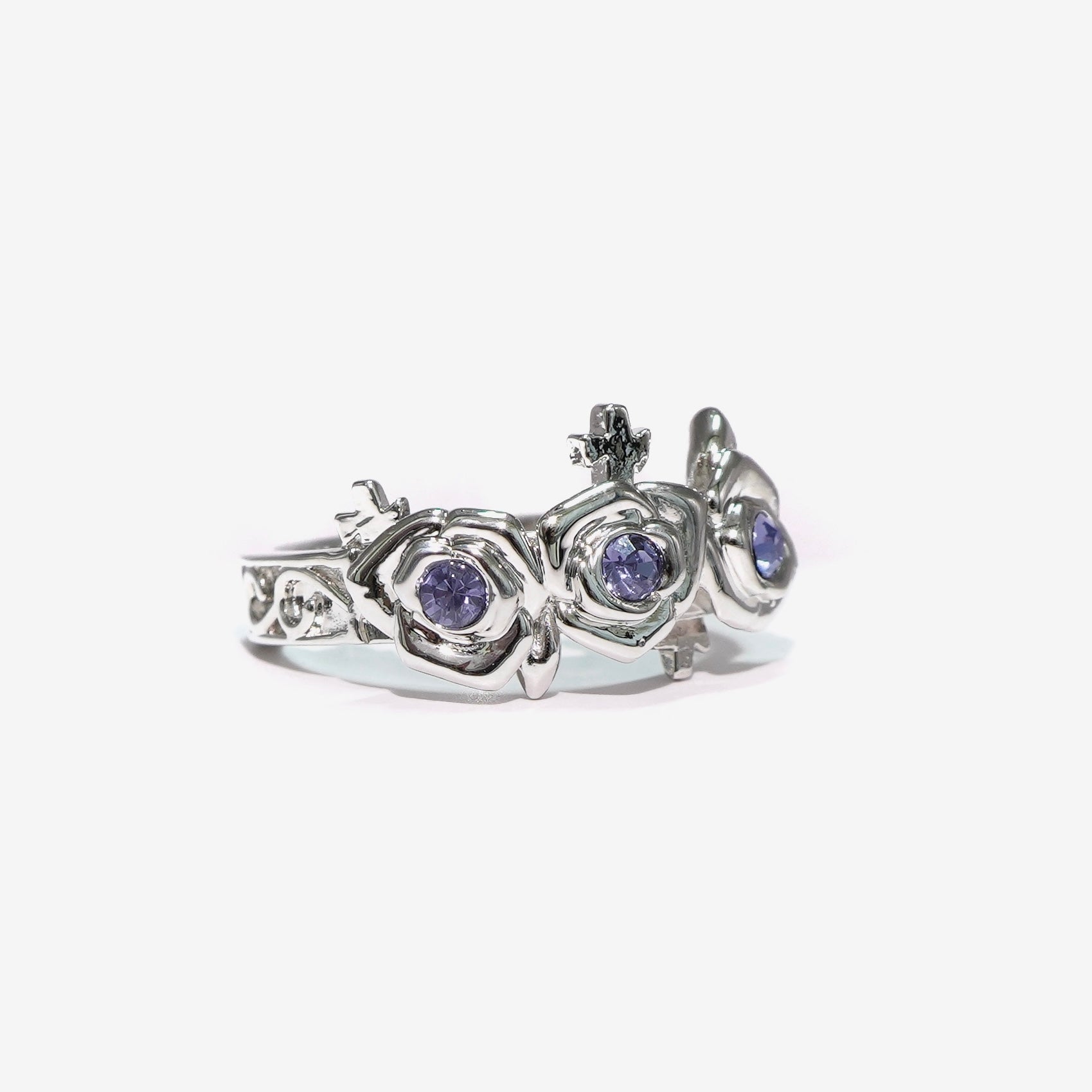 Gothic Rose Ring / Silver