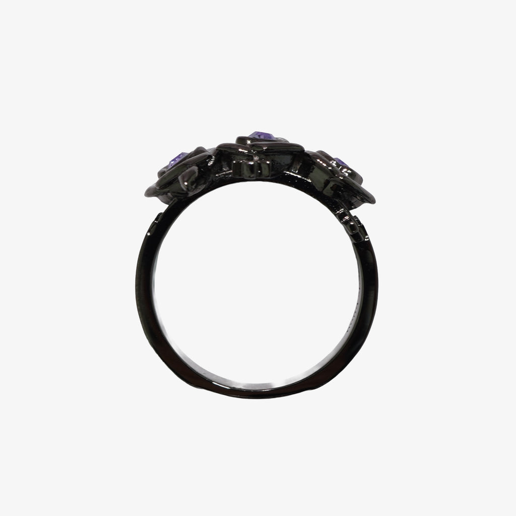 Gothic Rose Ring / Black