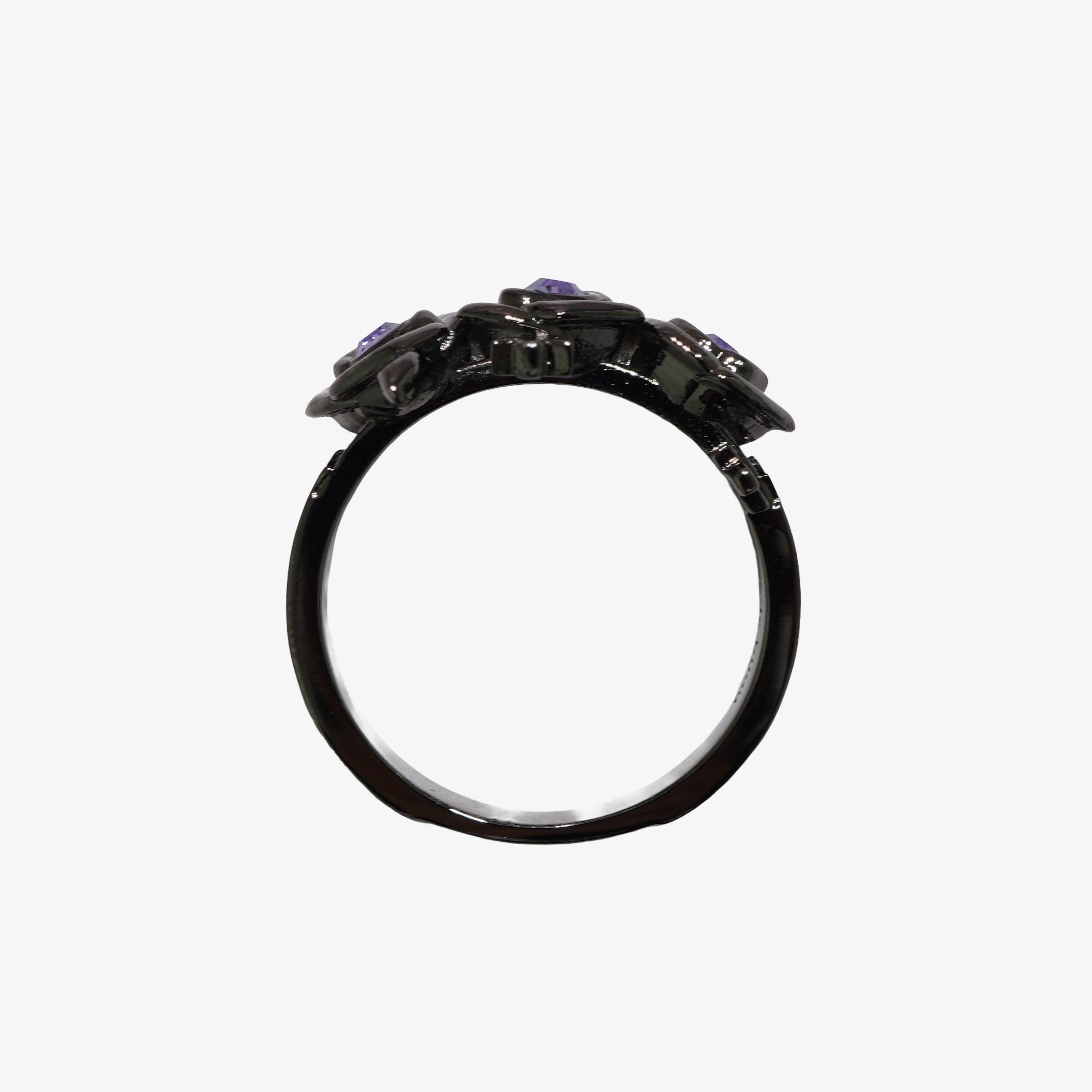 Gothic Rose Ring / Black