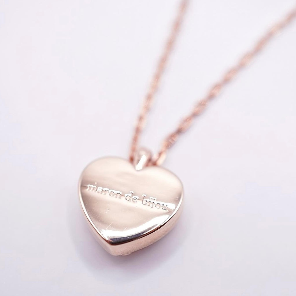 Heart Coffret Necklace / Rose Gold