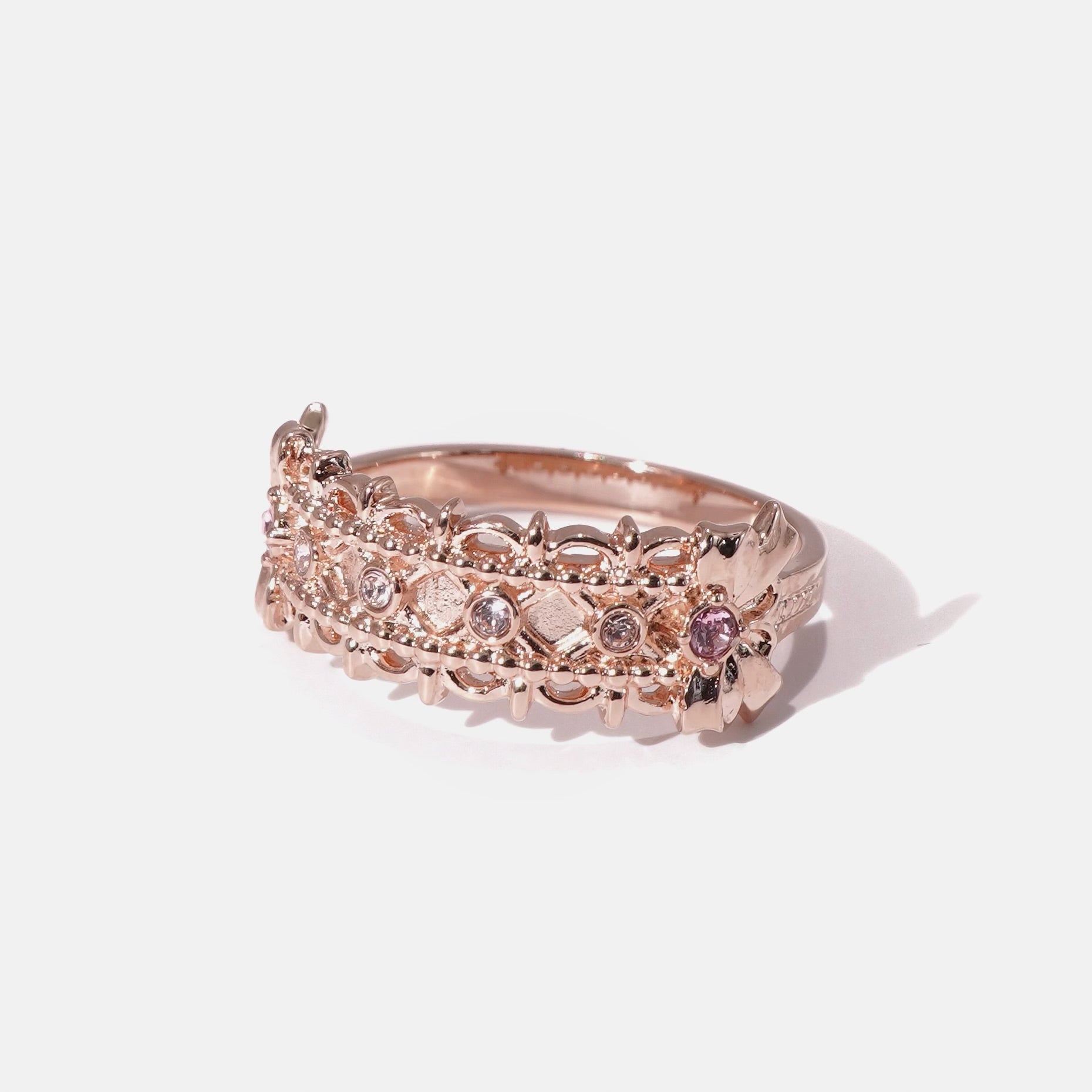 Headdress Ring / Rose Gold