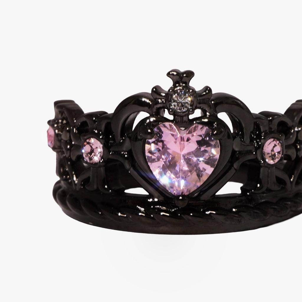 Heart Gothic Tiara  Ring / Black × Pink〈Limited Edition〉