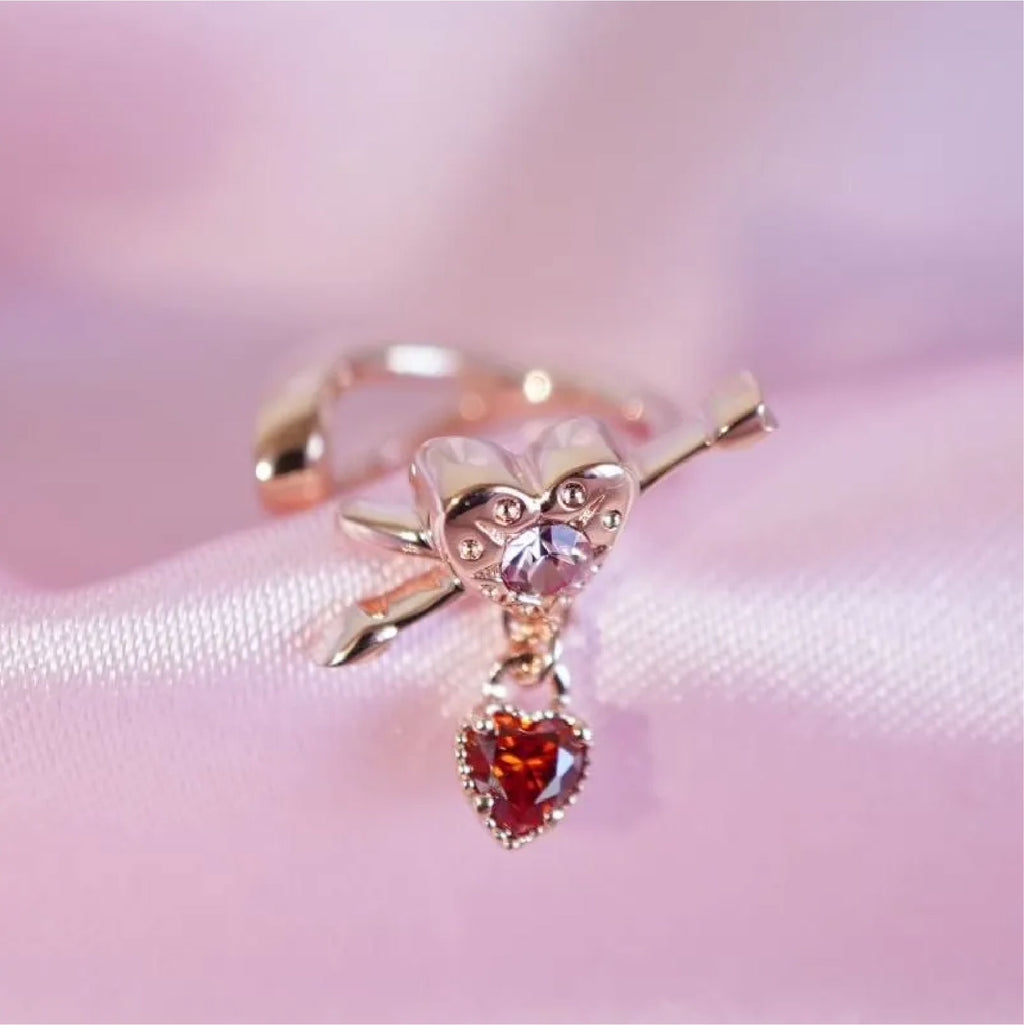 Heart Cupid Ear Cuff / Rose Gold