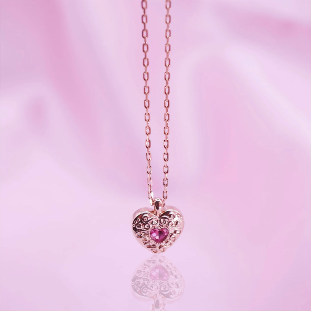 Heart Coffret Necklace / Rose Gold