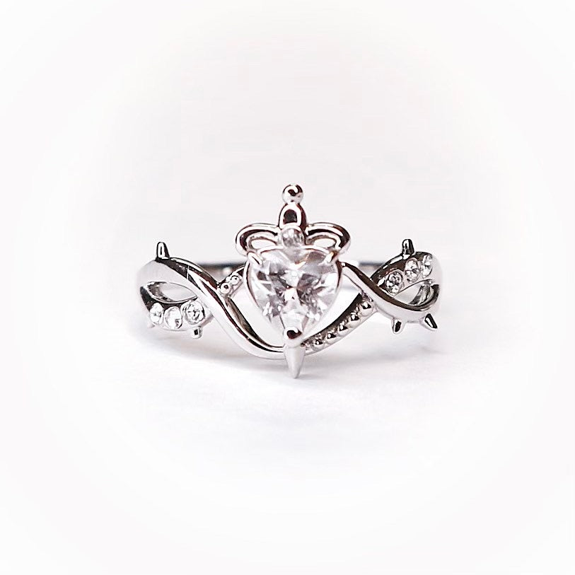 Heart Rebel Ring / Silver
