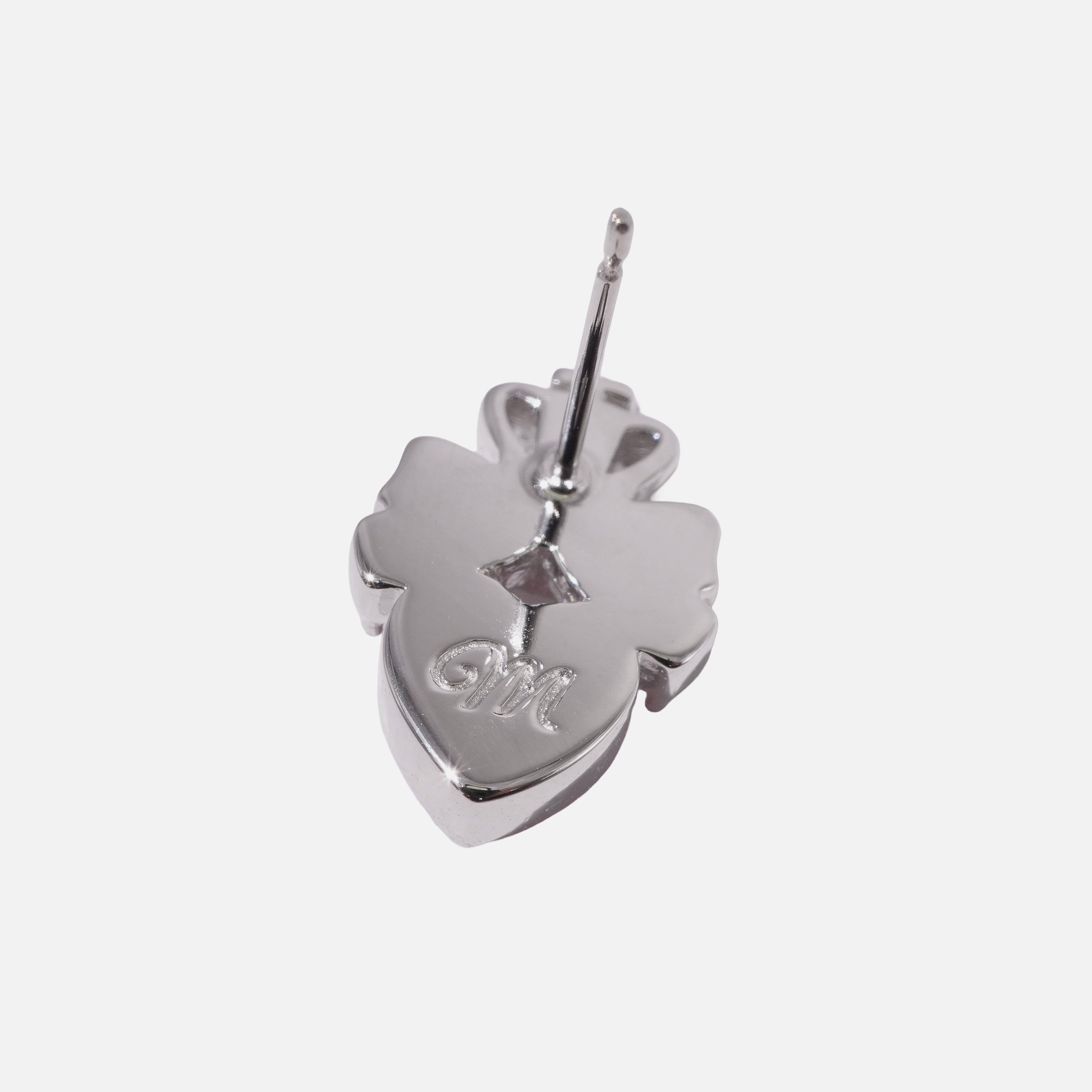 Princess Key Earring / Silver × Pink