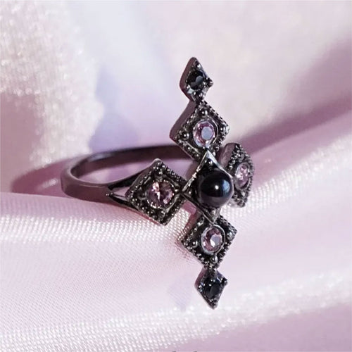 Armor Cross Ring / Black
