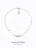 Bouquet Choker Necklace / Rose Gold