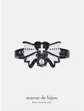 Fallen Angel Ribbon Ring / Black × White
