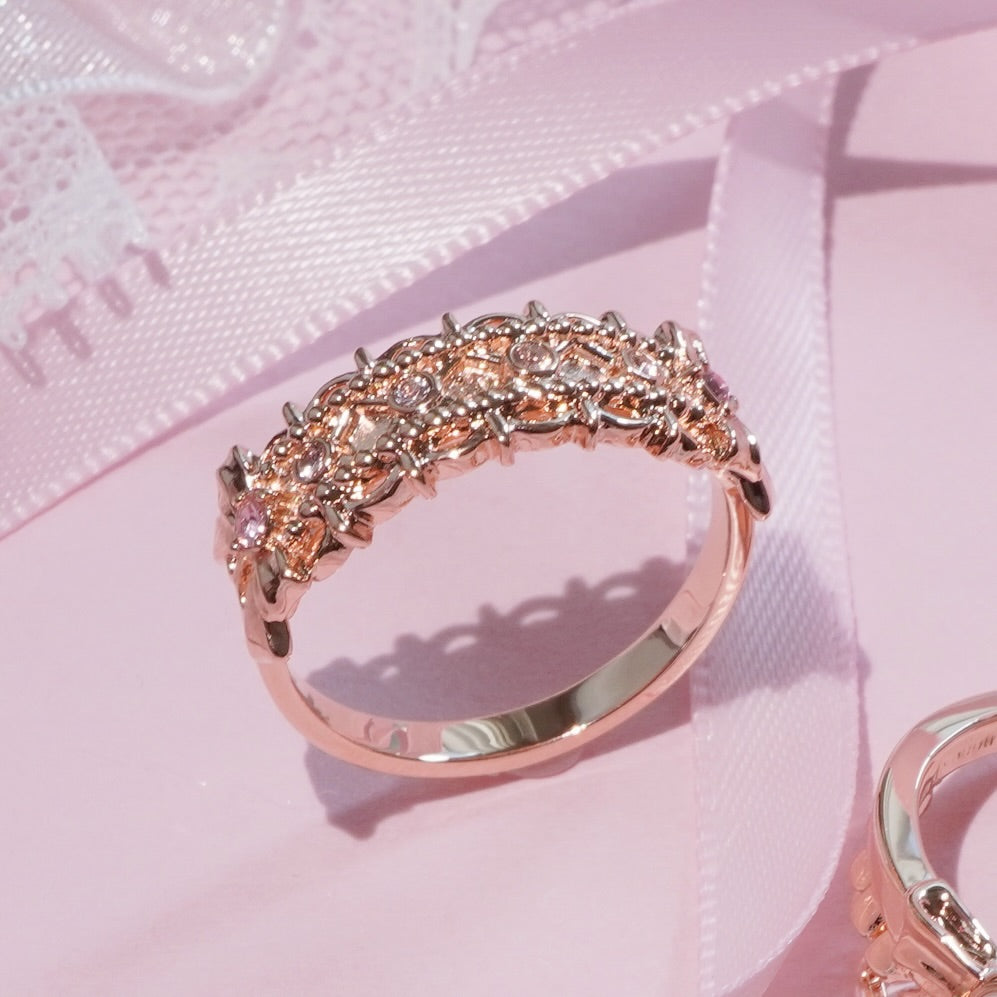Headdress Ring / Rose Gold