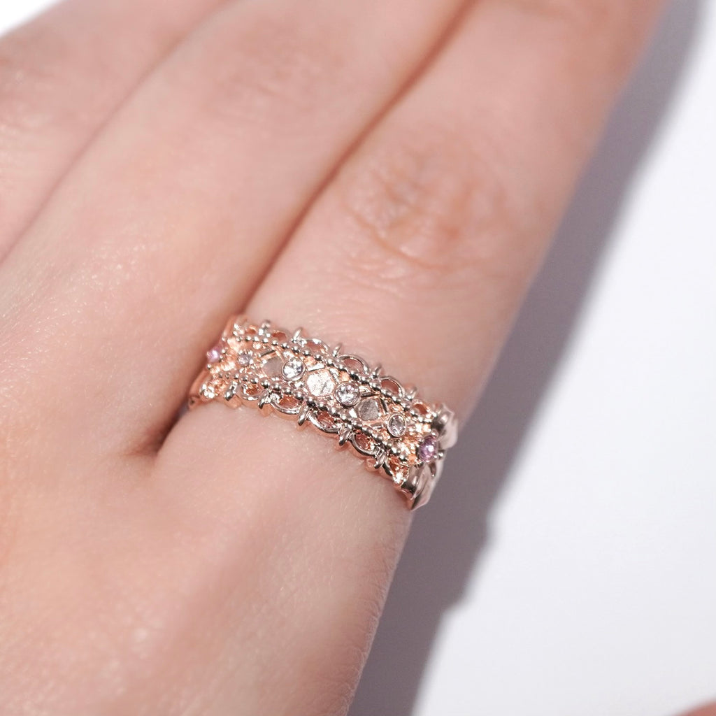 Headdress Ring / Rose Gold