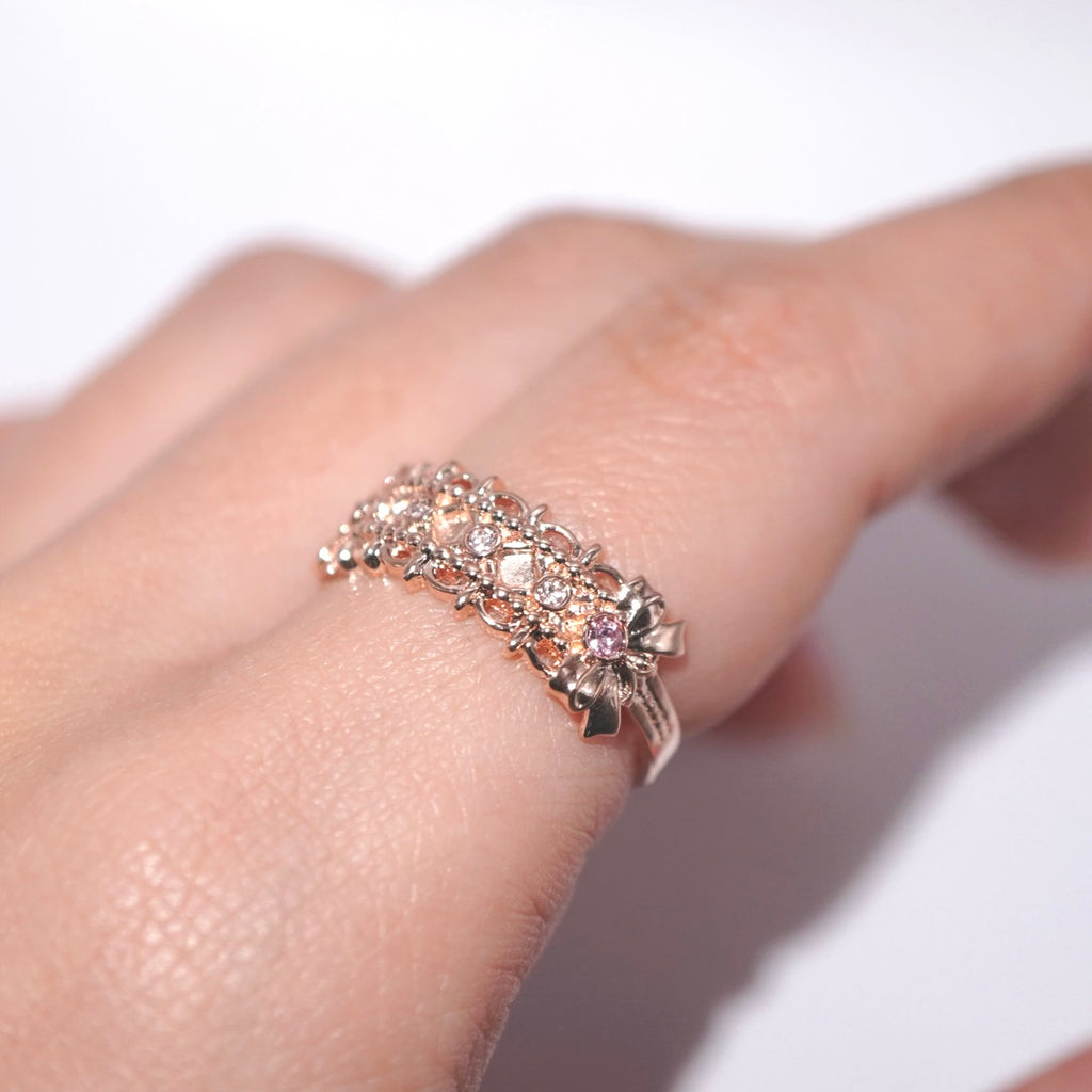 Headdress Ring / Rose Gold