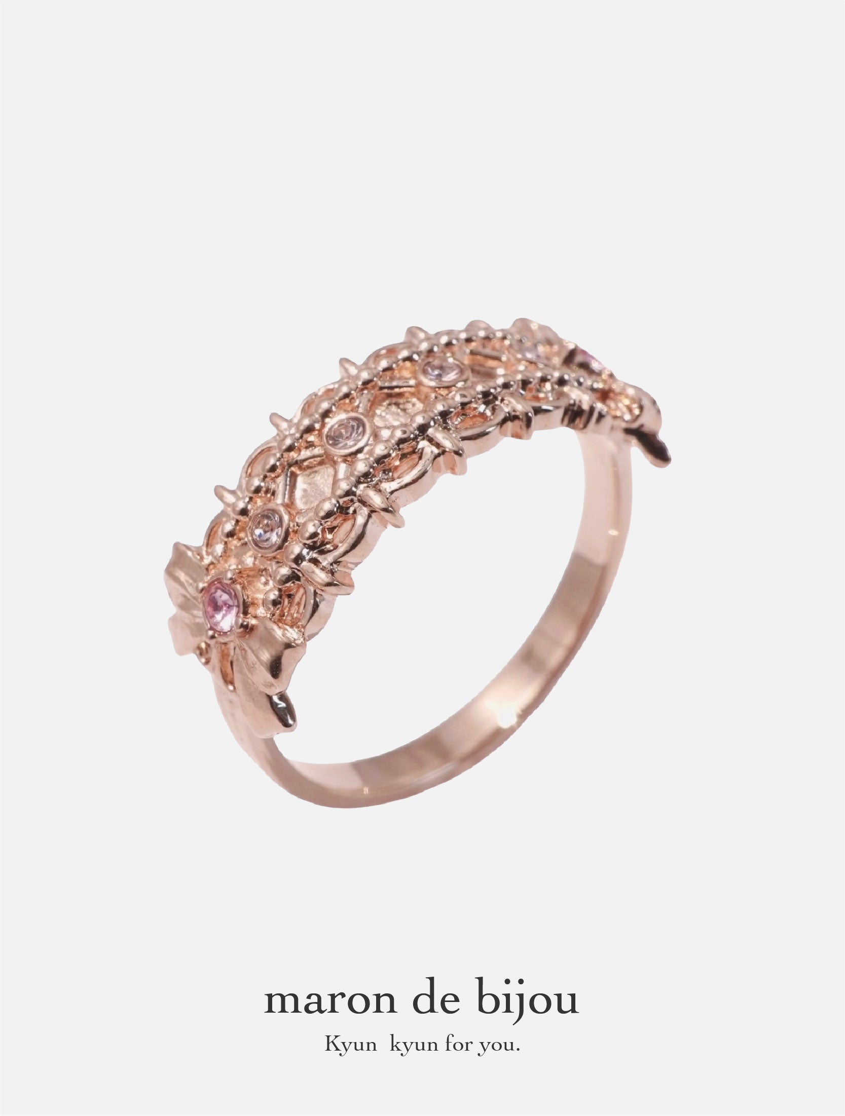 Headdress Ring / Rose Gold