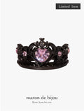 Heart Gothic Tiara  Ring / Black × Pink〈Limited Edition〉