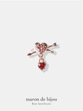 Heart Cupid Ear Cuff / Rose Gold