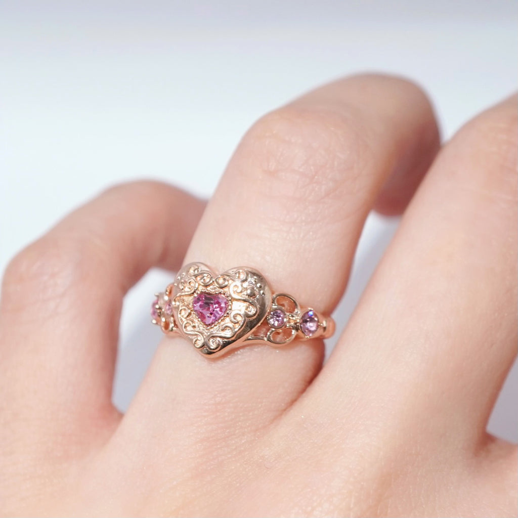 Heart Coffret Ring / Rose Gold