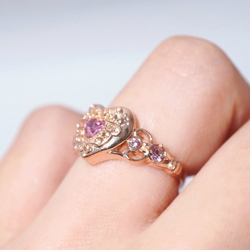 Heart Coffret Ring / Rose Gold