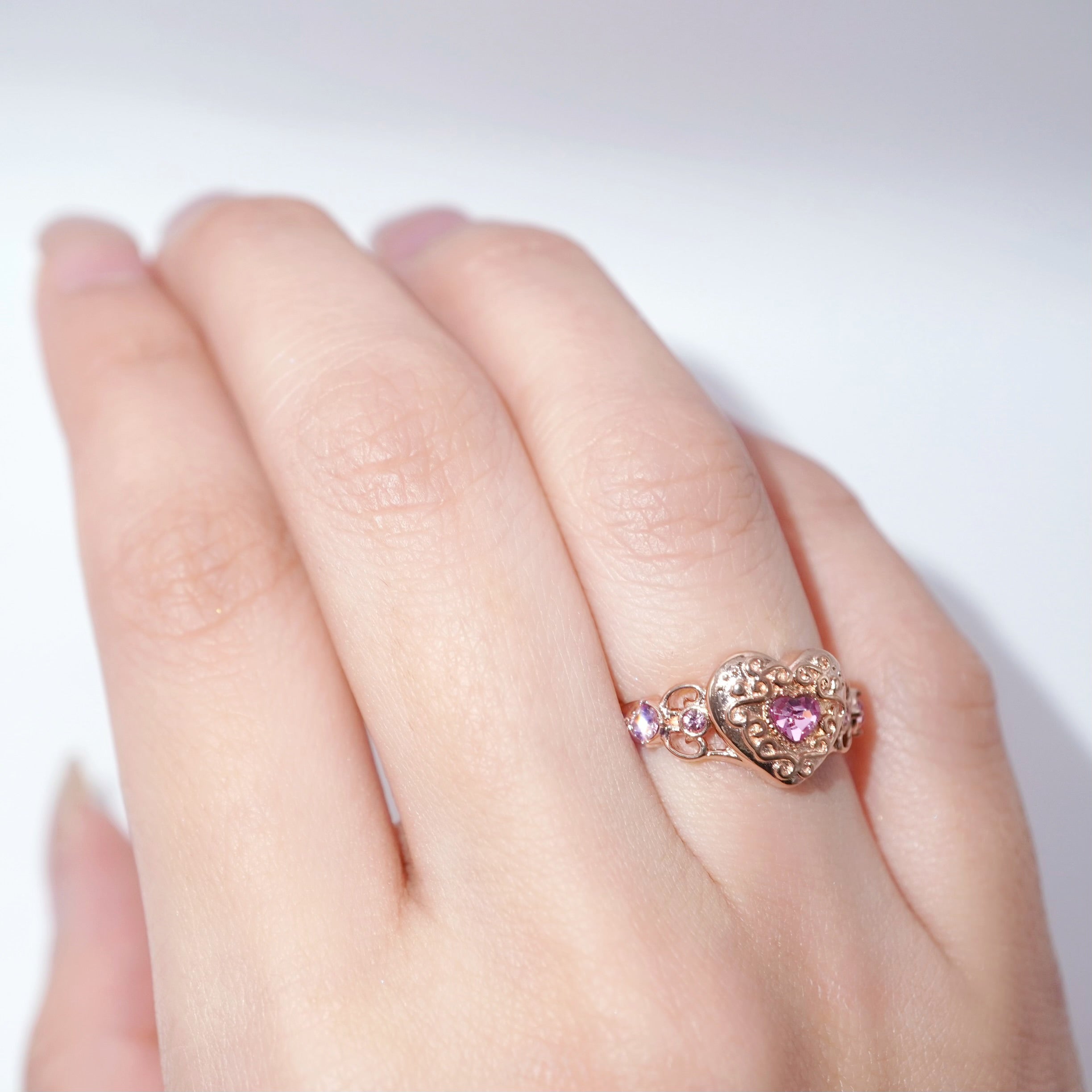 Heart Coffret Ring / Rose Gold