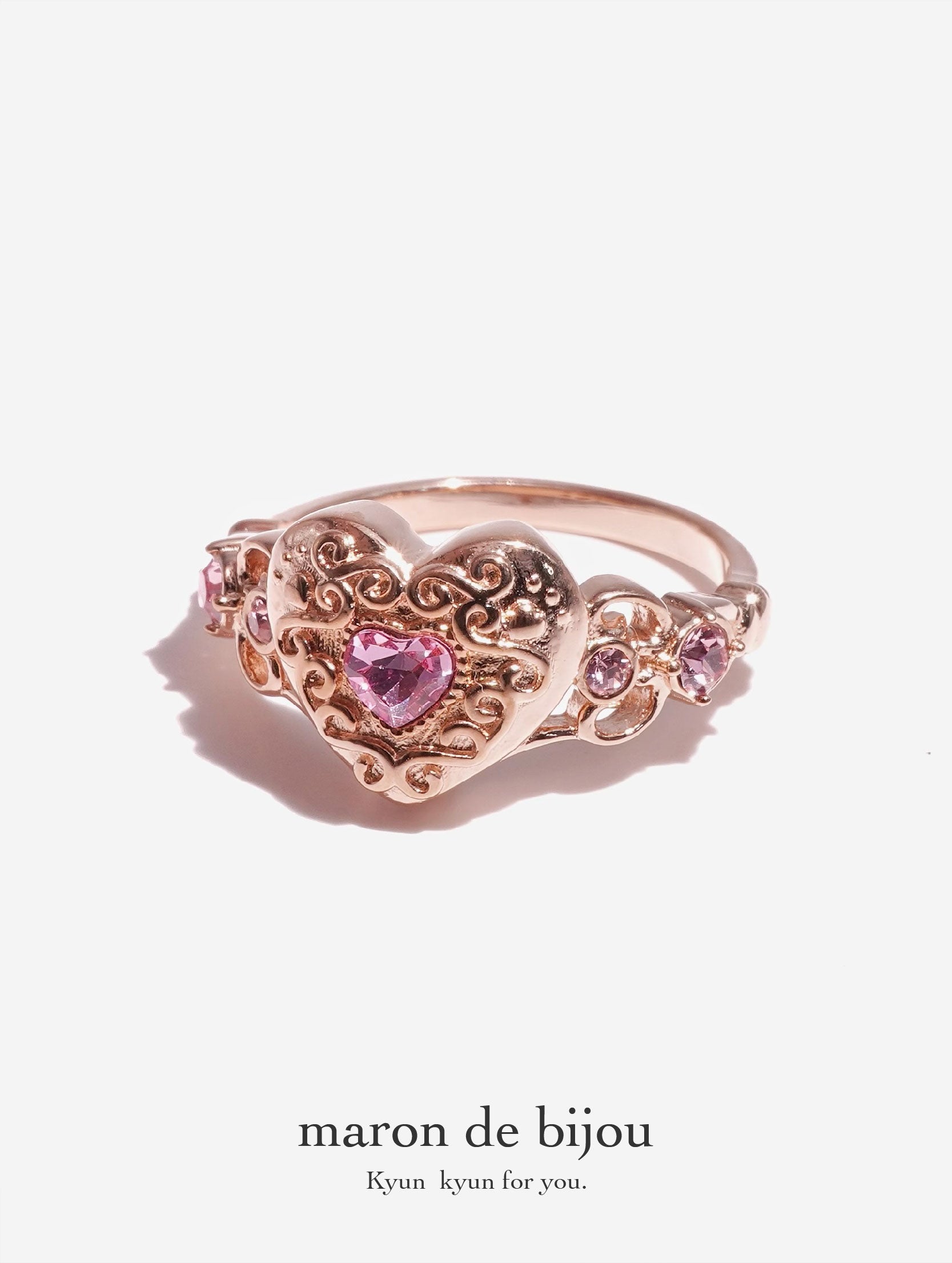 Heart Coffret Ring / Rose Gold