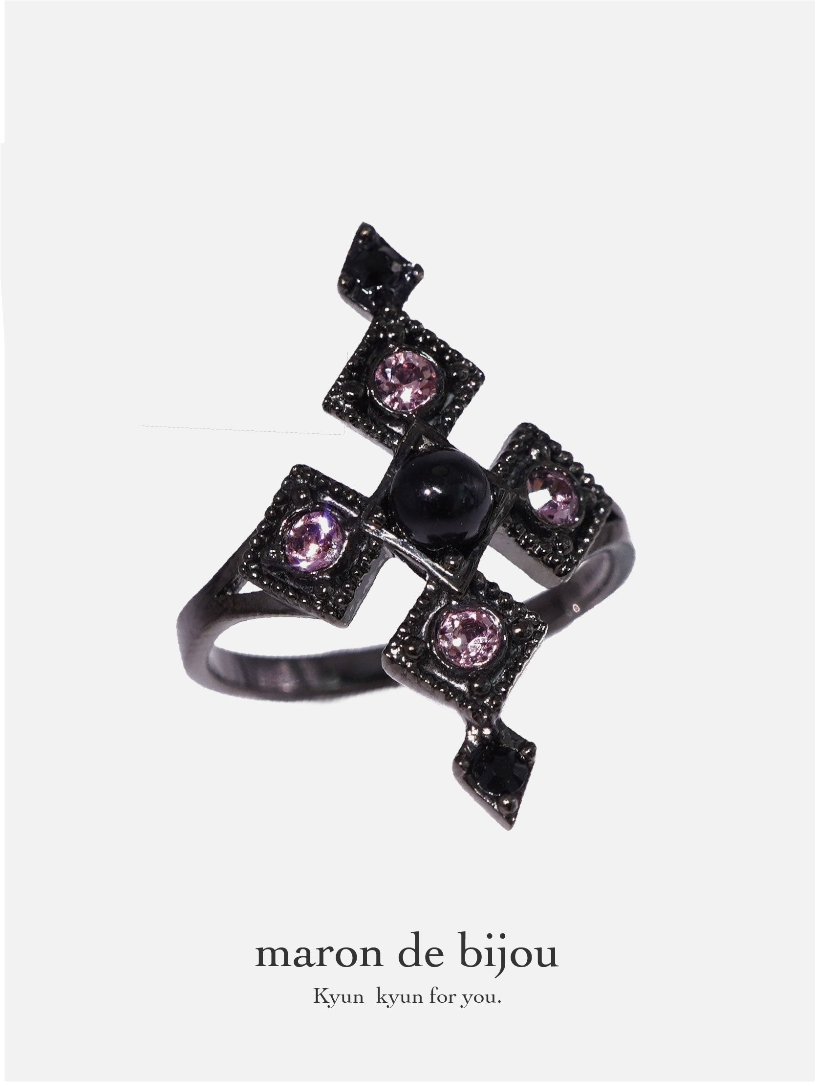 Armor Cross Ring / Black