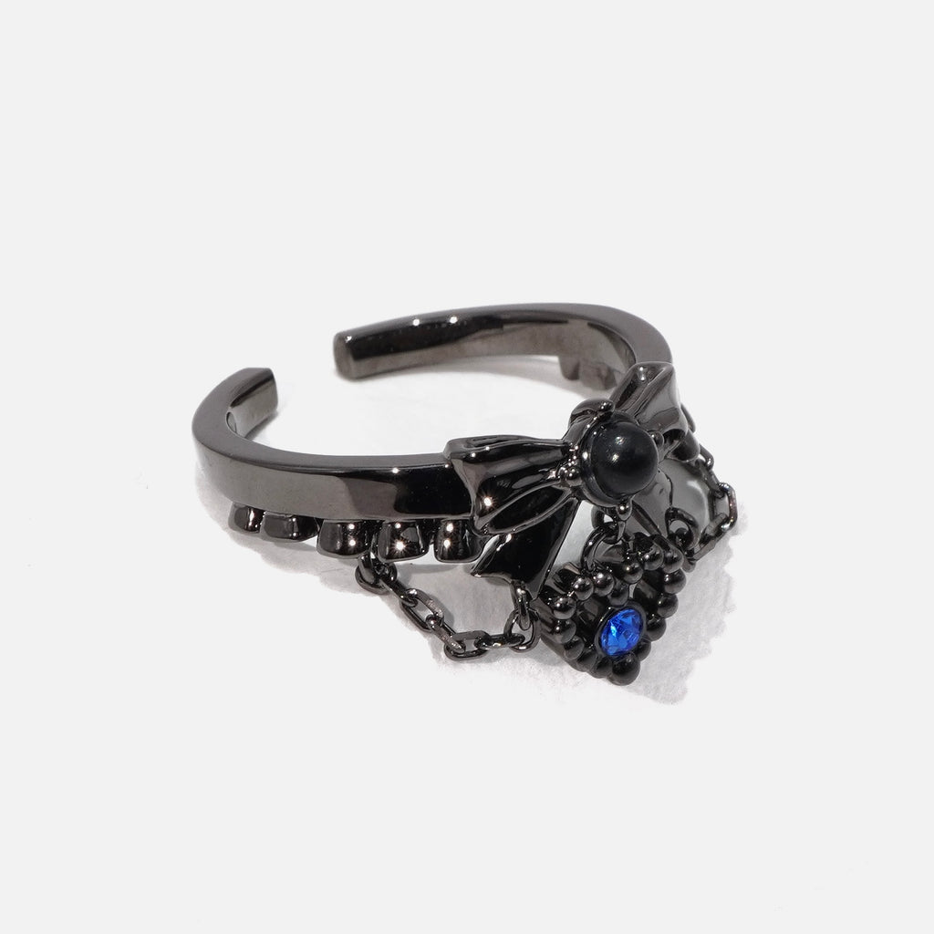 Lolita Blouse Ring / Black × Blue