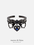 Lolita Blouse Ring / Black × Blue