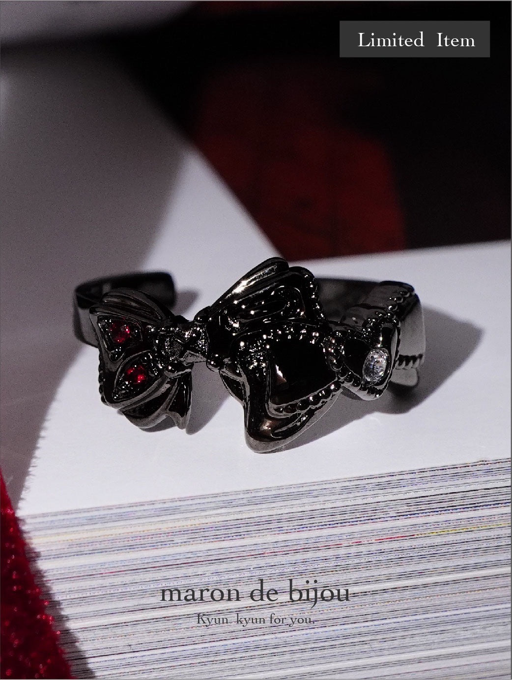 Ribbon Phantom Ring / Black × Blood 〈Limited Edition〉