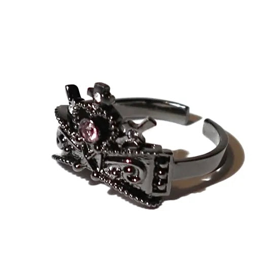 Ribbon Chapel Ring / Black